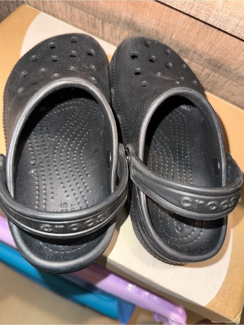 CROCS Kids Classic Black Clogs